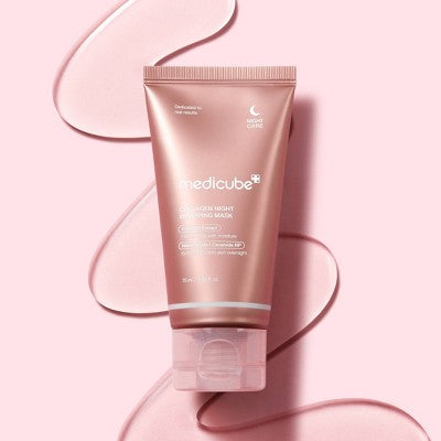 medicube Collagen Night Wrapping Face Mask Korean Skincare - 2.53 fl oz: Moisturizing Gel, For Normal, Oily, Sensitive, Dry Skin, Unscented