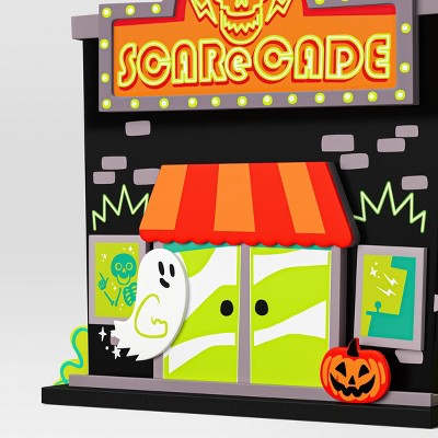 10" Wood Arcade Mini Mantle Halloween Decorative Set - Hyde & EEK! Boutique