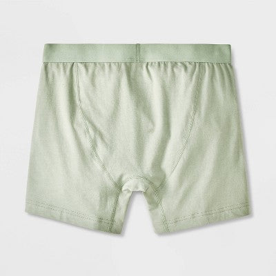 Men's 2pk Fashion Boxer Briefs - Goodfellow & Co Blue L: Cotton Spandex Blend, Mid Rise, Knit Fabric