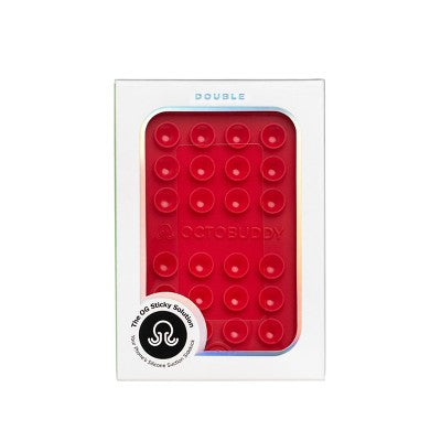 Octobuddy Silicone Suction Cup Phone Case Mount Double-Sided - Red