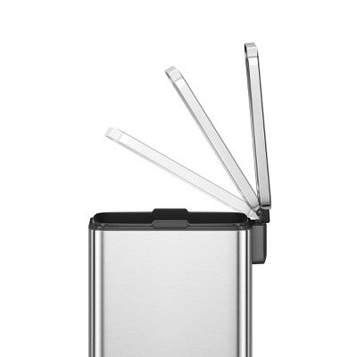 EKO Stella 45L Slim Step Trash Can Matte Stainless Steel (LOCAL PICKUP ONLY)