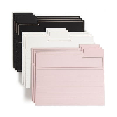 U Brands 9 Pocket File Paper Folders Letter Size Classic Foil