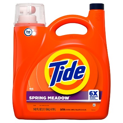 Tide Spring Meadow HE Deep Cleaning Concentrated Liquid Laundry Detergent 113 Loads - 149 fl oz