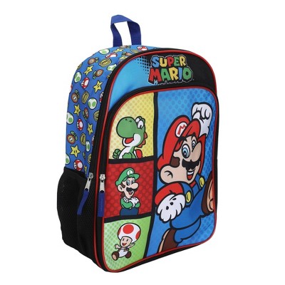 Super Mario 16" Single Backpack - Blue