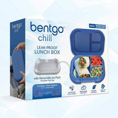 Bentgo Chill Max Leak Proof Lunch Box - Cobalt and Blue Horizon