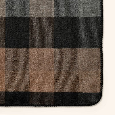Plaid Throw Blanket Brown/Black - Woolrich x Target