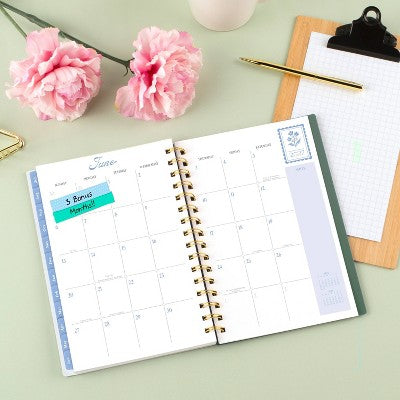 Cherrywood Lane for Cambridge 5.5"x8.5" 2026-2027 Small Weekly/Monthly Floral