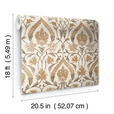 Brewster Peel and Stick 1pc Wallpaper Isle Brown