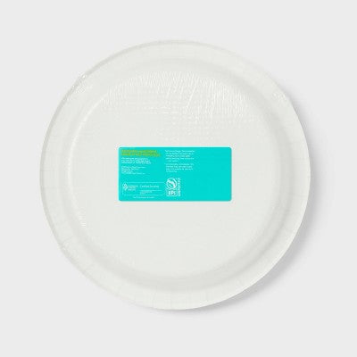 Spring Disposable Plate - Plaid - 10" - 24ct - up&up: Round Paper Dinnerware, Abstract Pattern
