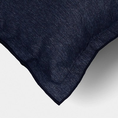 20"x20" Square Outdoor Throw Pillow Navy Blue - Threshold