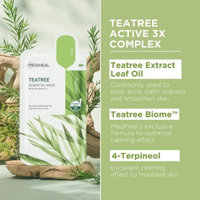 MEDIHEAL Essential Mask - Teatree - 0.81 fl oz
