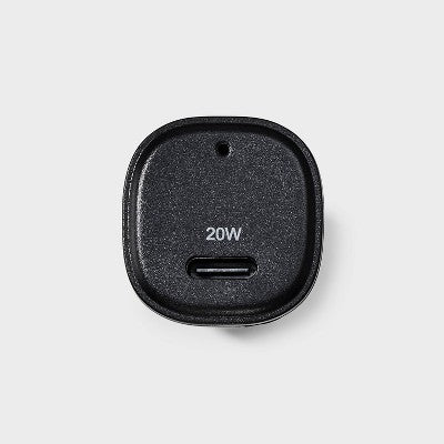 Single Port 20W USB-C Car Charger - dealworthy Black: 3A Output, 5V Voltage, Ready to Use