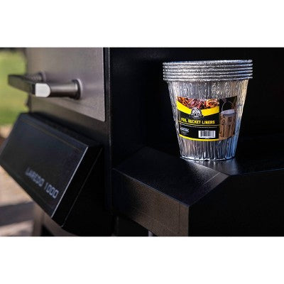 Pit Boss Grease Bucket Foil Liners - 6ct