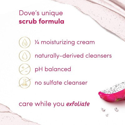 Dove Beauty Dove Exfoliating Body Scrub - Dragon Fruit & Coconut - 15oz