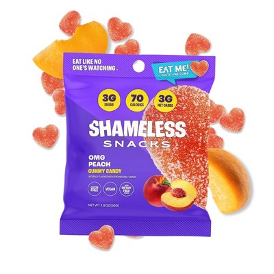 Shameless Snacks OMG Peach Low Calorie Keto Gummies - 1.8oz