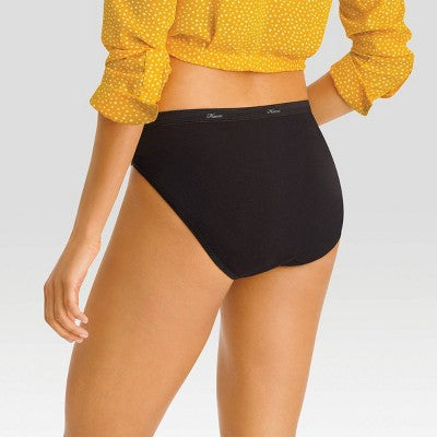 Hanes Women's 6+3pk Free Cotton Hi-Cut Underwear - Colors May Vary 7