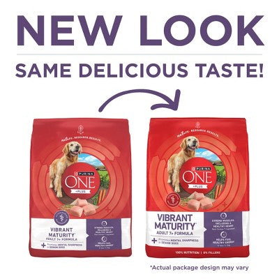 Purina ONE SmartBlend Vibrant Maturity Natural Chicken Flavor Dry Dog Food for 7+ Senior Dogs - 8lbs