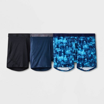 Men's Jersey Mesh 3pk Boxer Briefs - All in Motion Blue XL