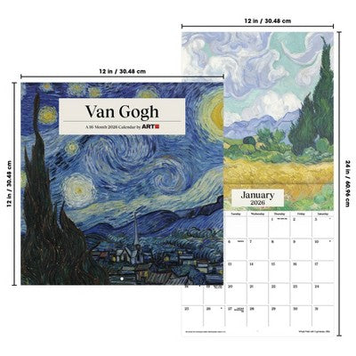 DateWorks 12"x12" 2026 Van Gogh Wall Calendar