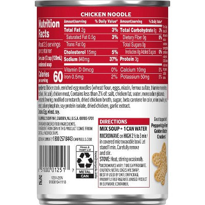 Campbell's Condensed Chicken Noodle Soup - 10.75oz