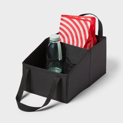 Small Transportable Storage Black - Brightroom: Car & Trunk Organizer, Automotive Accessories, Polyester, 16"x10"x8"