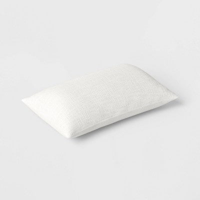 Lumbar Texture Cotton Pillow Ivory - Room Essentials