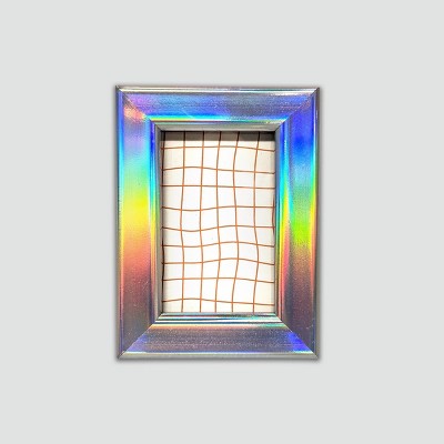 Harbortown 4pk 2"x3" Soft Linear Profile Mini Picture Frames Iridescent
