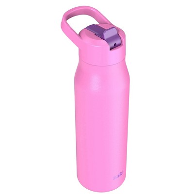 Zak Designs 20 fl oz Stainless Steel Insulated Straw Bottle - Light Pink
