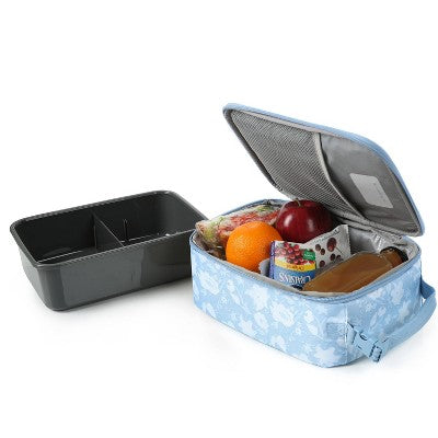 Fulton Bag Co. Upright Lunch Bag - Powder Blue Floral