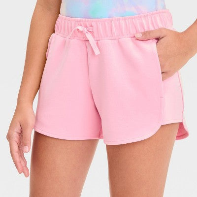 Girls' Airy Sleek Shorts - All In Motion Light Pink XL