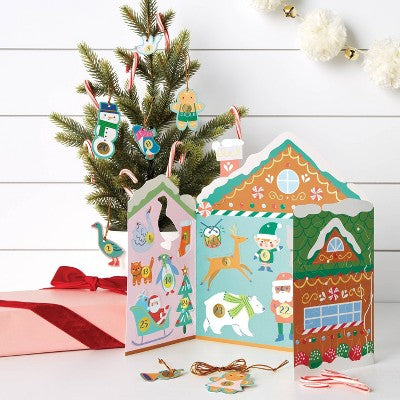 Gingerbread House Paper Kid's Activity Christmas Advent Calendar - Wondershop