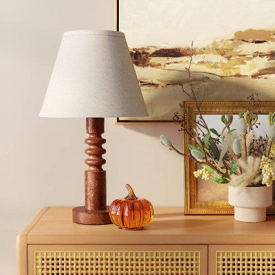Mid Tone Wood Table Lamp - Threshold