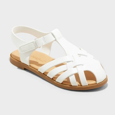Toddler Girls Ella Fisherman Sandals - Cat & Jack White 5T