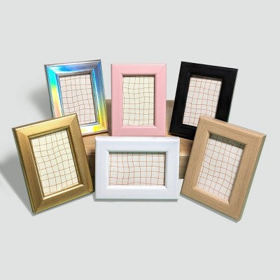 Harbortown 4pk 2"x3" Soft Linear Profile Mini Picture Frames Iridescent
