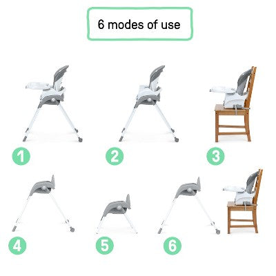 Ingenuity Trio Foldaway 6-in-1 Baby High Chair - Quill (LOCAL PICKUP ONLY)