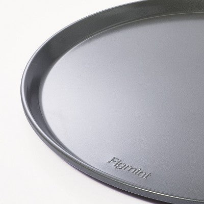 14" Nonstick Aluminized Steel Pizza Pan Gray - Figmint: Oven-Safe, Dishwasher-Safe, 14 Inch Pizza Tray