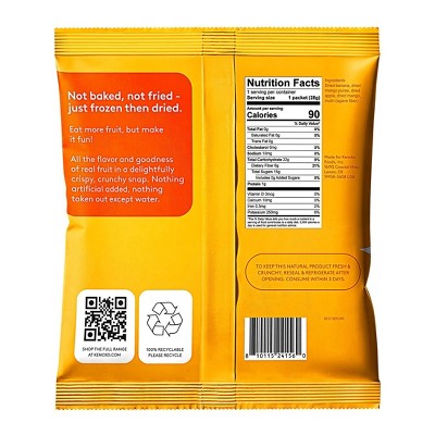Kencko Mango Fruit Snaps - 1oz