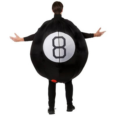 Adult Magic 8 Ball Costume Inflatable Suit - One Size Fits Most