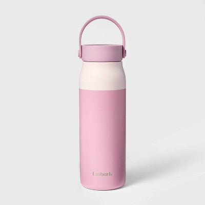 32oz Stainless Steel Hydration Water Bottle - Purple - Embark: Portable Drinkware, Polypropylene Lid