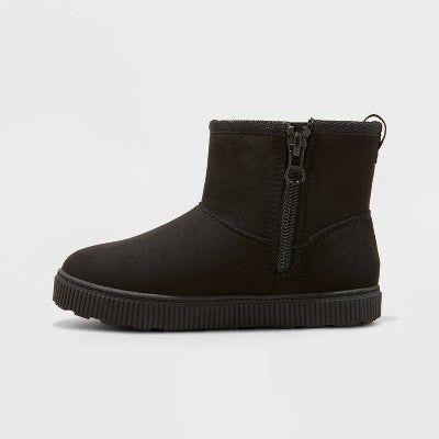 Toddler Arlo Shearling Style Boots - Cat & Jack Black 5T