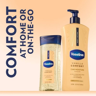 Vaseline Comfort Moisturizing Gel Body Oil Vanilla - 6.8oz