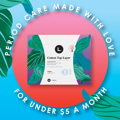 L . Ultra Thin Menstrual Pads - Super - 56ct