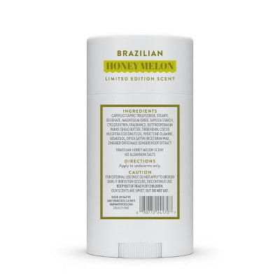 Native Limited Edition Aluminum-Free and Residue-Free Global Flavors Deodorant - Honey Melon - 2.65 fl oz