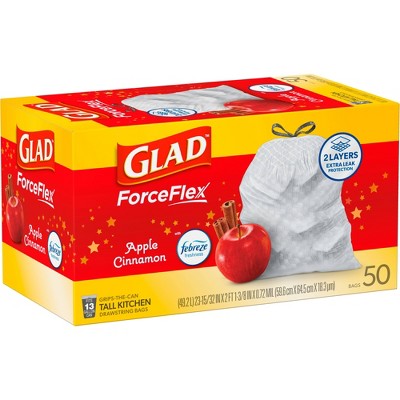 Glad Trash Bags - Apple Cinnamon - 13gal/50ct