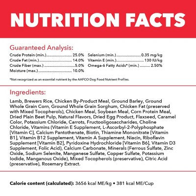 IAMS Proactive Health Minichunks Lamb and Rice Recipe Adult Dry Dog Food - 5lbs