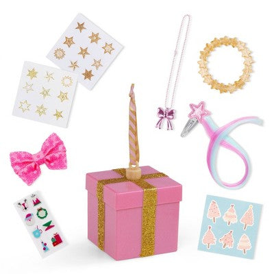 Our Generation Surprise Decorations Holiday Gift Box Series Limited Edition Collectible Ornaments & Mystery Box Accessories for 18" Doll