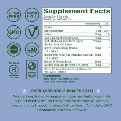 Plant People WonderSleep Mushroom Multivitamin Gummies - 30ct