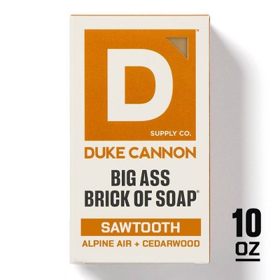 Duke Cannon Supply Co. Big Ass Brick of Soap for Men - Sawtooth Bar Soap - 10oz
