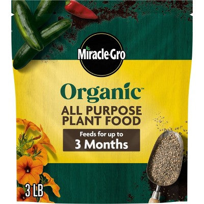 Miracle-Gro Organics Plant Food Granules Fertilizer 3lbs
