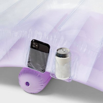 Chaise Lounge Solid Water Floats and Inflatables - Sun Squad Purple